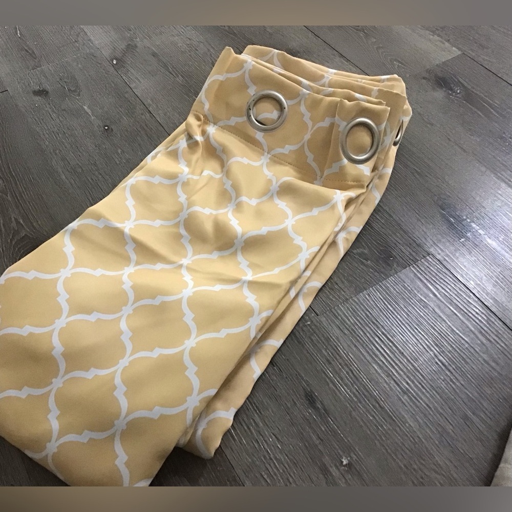 Yellow Blackout Curtains 96’ L x 50’ W x4 - Picture 3 of 4